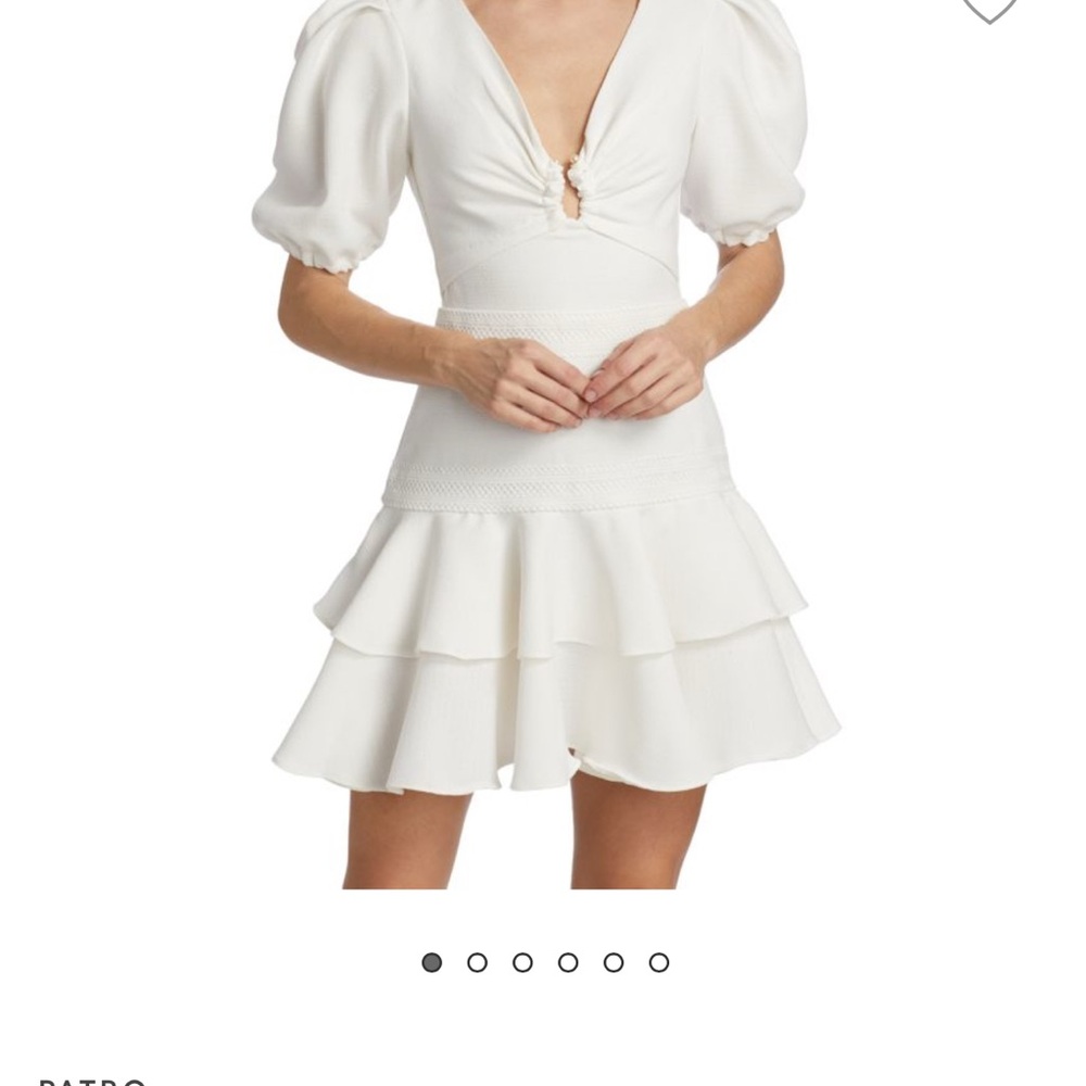 PatBO NWT Cream Puff Sleeve Mini Dress